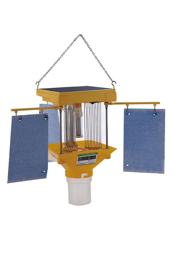 Solar greenhouse flying insect killer lamp