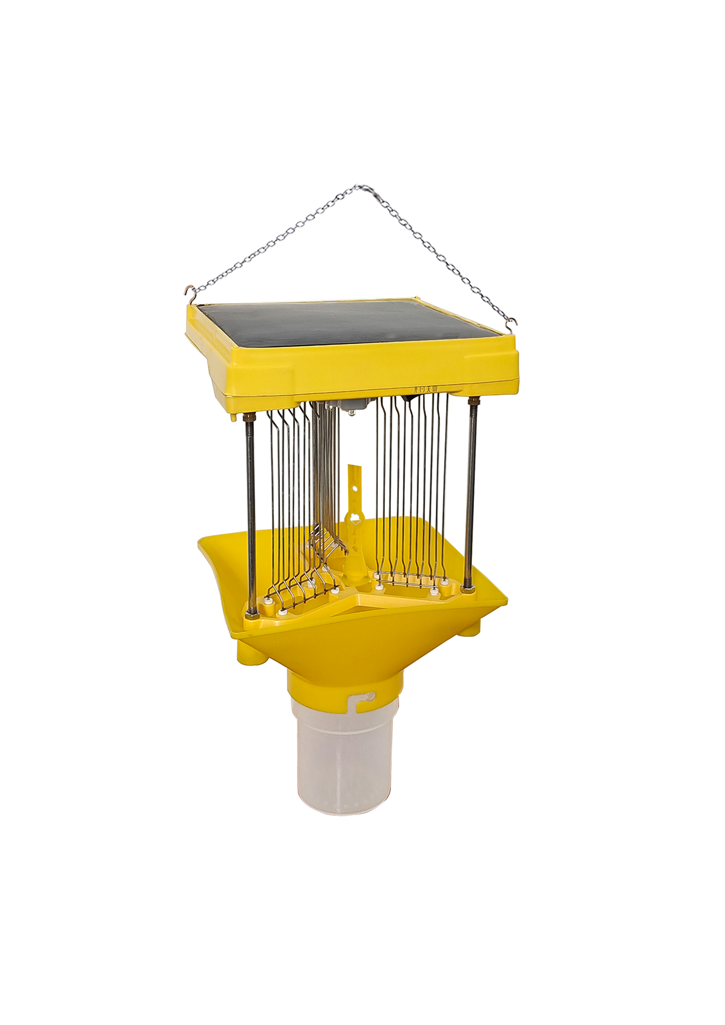 Solar greenhouse flying insect killer lamp